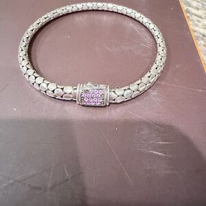 John Hardy Silver Textured Bracelet